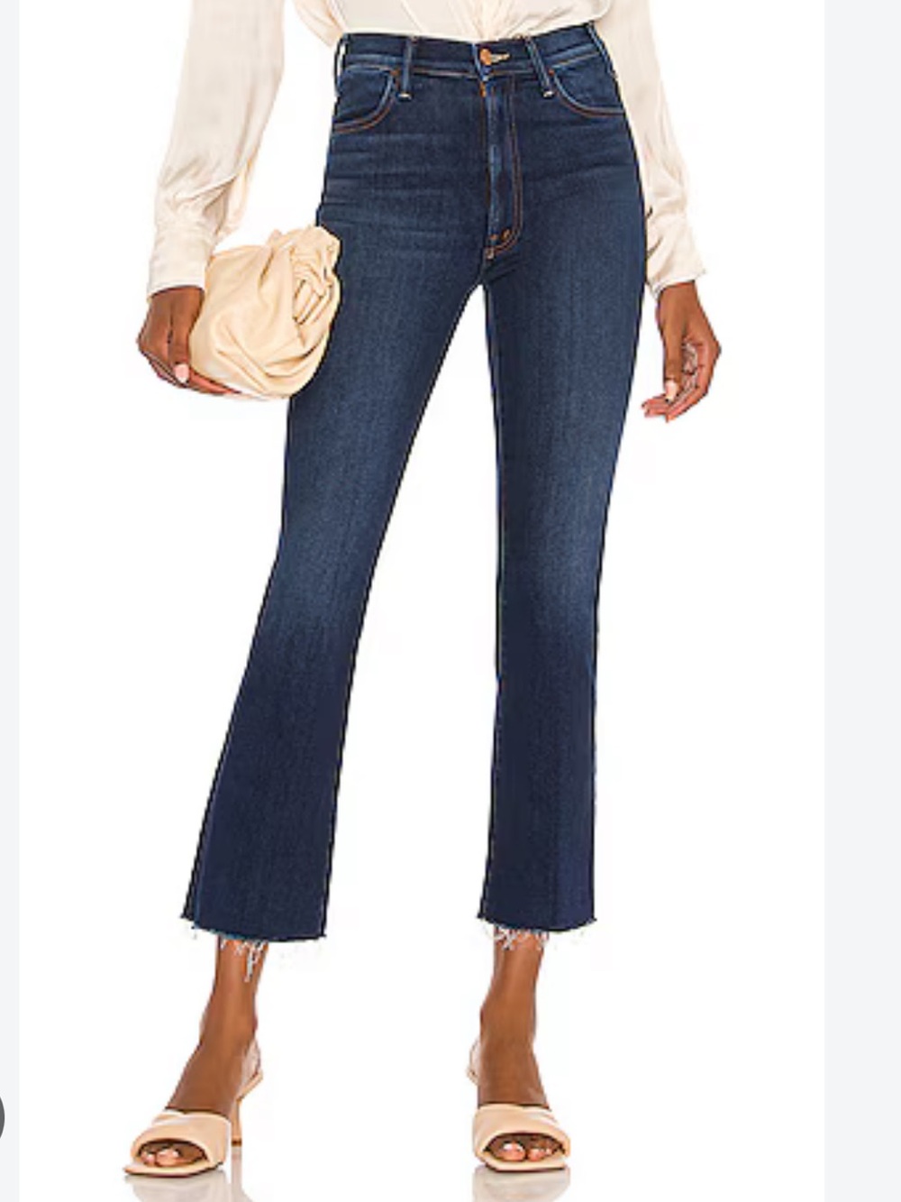 MOTHER Hustler Ankle Fray Jeans — Home Movies